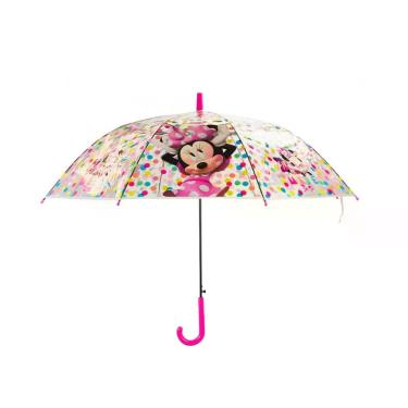Imagem de Guarda Chuva Transparente Minnie 74x90cm Disney Original - DYFS21-MK1-