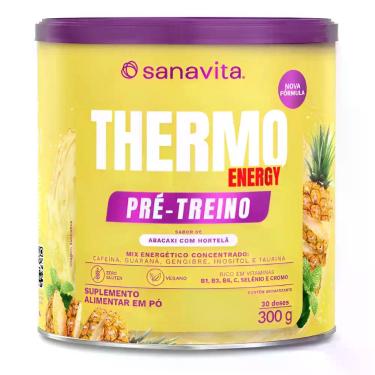 Imagem de Thermo Energy Pre Treino Abacaxi 300g - Sanavita