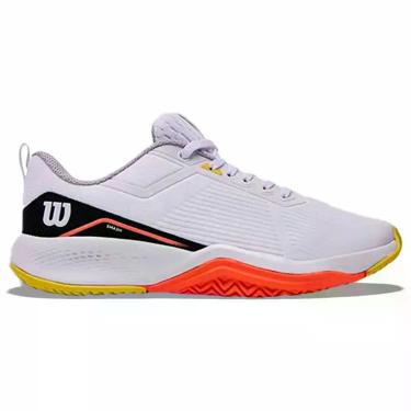 Imagem de Tênis Wilson Smash All Court Unissex Branco Amarelo, Branco, 37