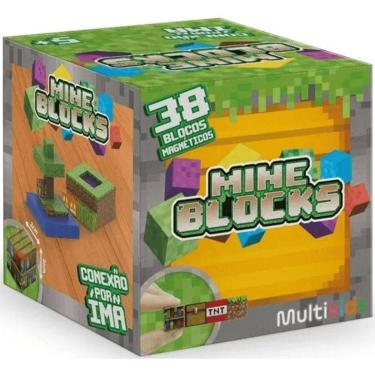 Imagem de Blocos de Montar Magnéticos Mineblocks 38 Peças para Montagens Criativ