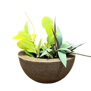 Imagem de VASOS POLIETILENO BACIA DECORATIVO P/PLANTAS/JARDINS/ESCRITÓRIOS LUXO (MARROM)