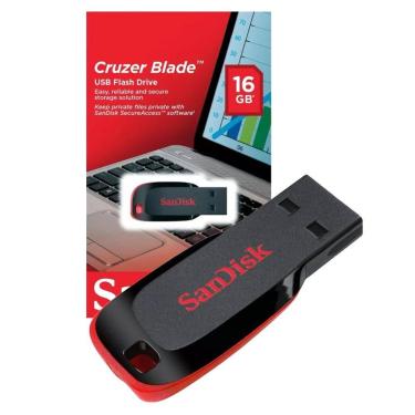 Imagem de Pendrive Sandisk Cruzer Blade 16gb Z50 Sdcz50-016g-b35