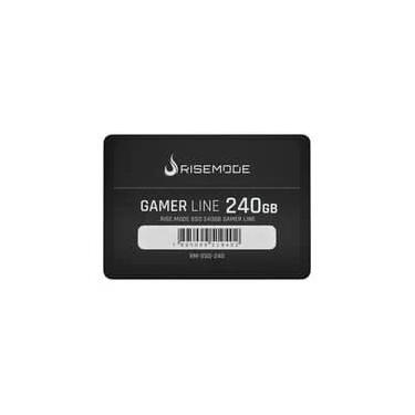 Imagem de SSD Rise Mode Gamer Line, 240GB, 2.5", SATA III, Leitura: 530 MB/s, Gravação: 520 MB/s, Preto - RM-SSD-240