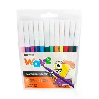 Imagem de Caneta Hidrografica Bazze Wave 12 Cores 30689