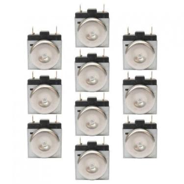 Imagem de Kit Timer Mecânico Haste Curta Forno Elétrico - 10Peças Metálico Bivol