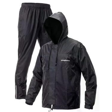 Imagem de Capa de Chuva para Motoqueiro Pantaneiro Nylon com Capuz, P