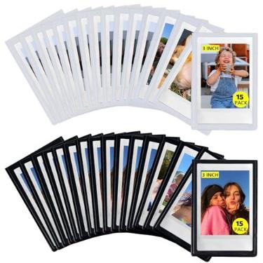 Imagem de CAIYOULE Pacote com 30 molduras magnéticas para fotos Fujifilm Instax Mini