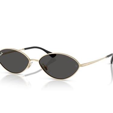 Imagem de Óculos de Sol Ray-Ban Kai 0RB3757 921387 Tam 59 / Ouro - Lentes Cinza Escuro