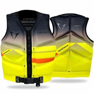 Imagem de Colete Salva Vidas Neoprene Homologado Maximus Next - Vopen, Amarelo, 