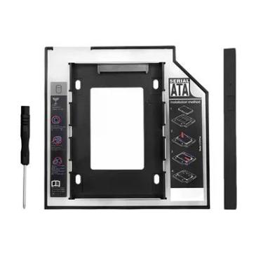 Imagem de Case Adaptador Caddy 9.5mm Para Hdd Ou SSD 2.5 Em Notebook