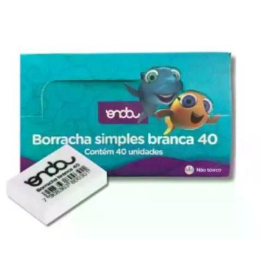 Imagem de Borracha Simples Branca 40 Contem 40 Unidades Marca OndaPro