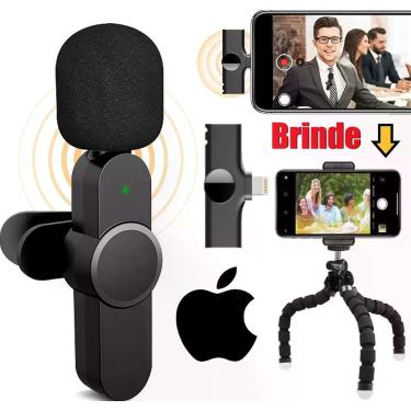 Imagem de MIcrofone Wireless Lapela Sem Fio Compatível Ios Universal Omnidirecio