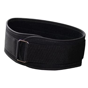 Imagem de Cinto feminino para levantamento de peso fitness cintos de ginástica ajustáveis para halterofilismo, treinamento de força, agachamento, levantamento terra e treino (preto)