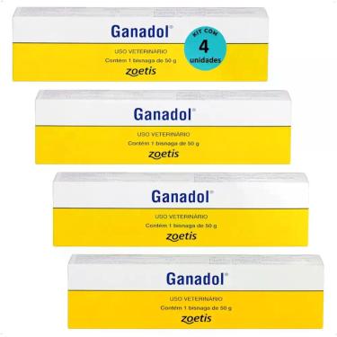 Imagem de Pomada ganadol fort dodge zoetis 50g kit com 4