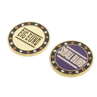 Imagem de FAKEME Fichas de Poker Metal para Fichas de Poker para Jogos de Cartas