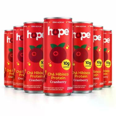 Imagem de Hope Chá Protein 10g Hibisco Cranberry Zero Açucar 6x269ml Proteína lí
