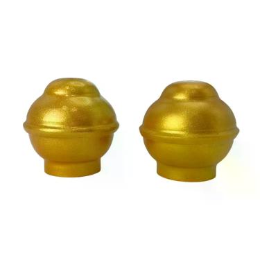 Imagem de Par Ponteira G Bola para Varão de Cortina 28mm 5x5cm, 2 Unidades para 