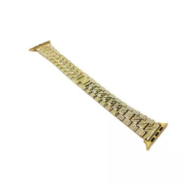 Imagem de Pulseira Relogio Smartwatch Luxo Pedra Strass Smartband Aço