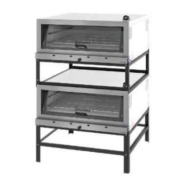 Imagem de Forno Lastro Duplo a Gás Inox FLGD450PB Basculante Gastromaq