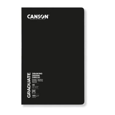 Imagem de CANSON Graduate, Caderno Sketchbook Dessin A5 140g/m² 20fls 14,8x21cm