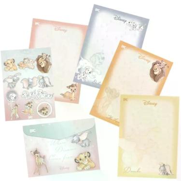 Imagem de Papel de Carta com Envelopes e Adesivos Disney DAC 5589 Kit 20 Folhas 20 Envelopes e 1 Folha de Adesivos A5
