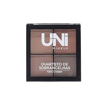 Imagem de Uni Makeup Quarteto De Sobrancelhas Preto Preenchimento E Definição Das Sobrancelhas Para Um Aspecto Natural E Polido
