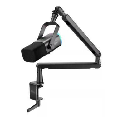 Imagem de Microfone Dinâmico Fifine Usb/xlr Com Braço RGB Preto Tam8