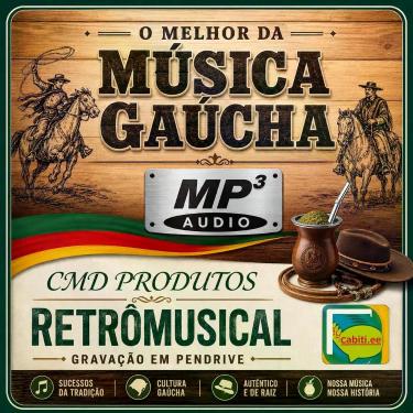 Imagem de Pen drive 8gb com Músicas = O Melhor da Música Gaúcha (mp3) - Cmd 08