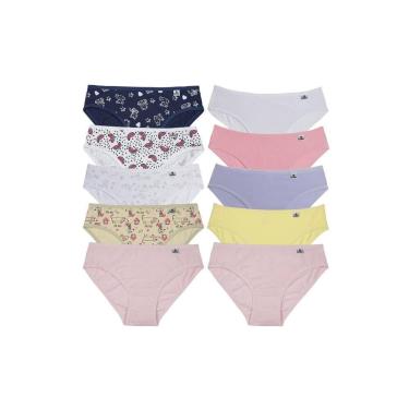 Imagem de Calcinha Miss DelRio Infantil Em Cotton 512222 C/10, Sortido k4, G