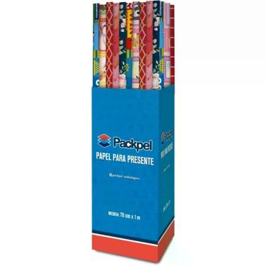 Imagem de Papel Presente 70X100CM Sortido Display com 100 - Packpel