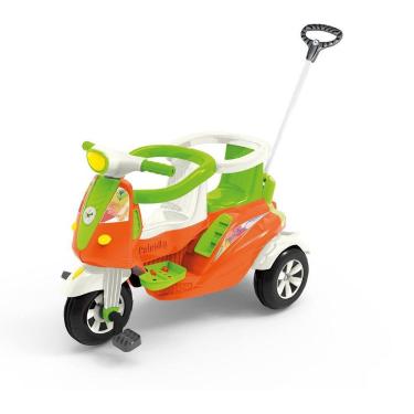 Imagem de Triciclo Passeio e Pedal p/ 2 Crianças - Moto Duo Calesita
