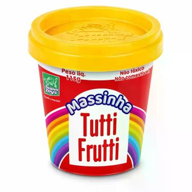 Imagem de Massinha Infantil Super Toys Tutti Frutti 115g Massa de Modelar Colori