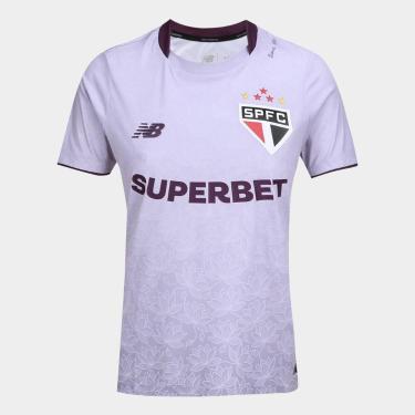Imagem de Camisa São Paulo Comemorativa Flor de Lótus New Balance Feminina 2026,