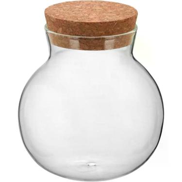 Imagem de Pote Home&Co 11x10x10cm Borossilicato Transparente 200ml para Cozinha 