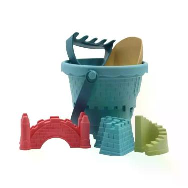 Imagem de Conjunto De Brinquedos De Praia Para Crianças Com 6 Peças: Balde, Pá, 