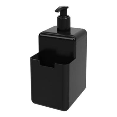 Imagem de Dispenser para Detergente e Esponja 500ml Single Preto Coza