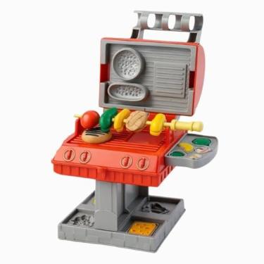 Imagem de Brinquedo Churrasqueira Infantil de Massinha de Modelar Com Acessórios.