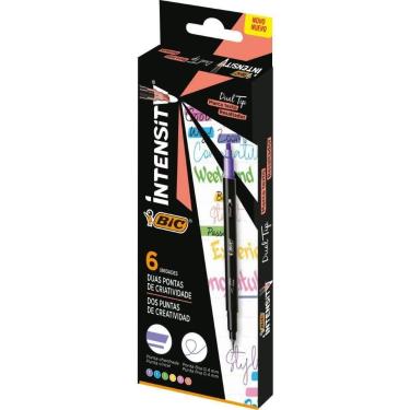 Imagem de Caneta com Ponta Porosa Intensity 2 Pontas Sort.pastel - BIC