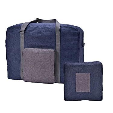 Imagem de Legou Bolsa de cabine aérea 45x35x19cm, bolsa de viagem dobrável, bolsa de bagagem de mão, Azul, one size