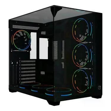 Imagem de Gabinete Gamer Bluecase Tokyo Pto Vidro Temp S/fan Mid Tower Preto