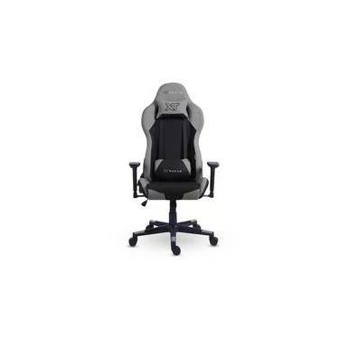 Imagem de Cadeira Gamer XT Racer Defender NR17, Até 120kg, Com Almofadas, Reclinável, Descanso de Braço 3D, Preto e Cinza - XTR-032