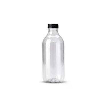 Imagem de Garrafa PET G3590 Super Resistente Polietileno com Tampa para Armazenar Bebidas Transparente Galvanotek 900ML 35UN