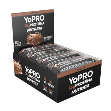 Imagem de NUTRATA YOPRO 55G DISPLAY C/ 12 BARRAS - CHOCOLATE