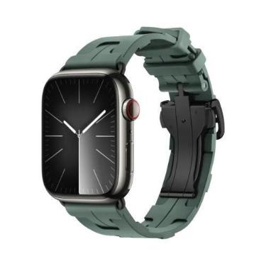 Imagem de Pulseira De Silicone Kilim Single Tour Para Apple Watch 46mm 42mm 49mm