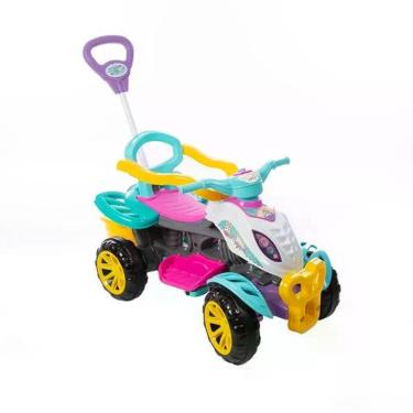 Imagem de Carrinho De Passeio Infantil Quadriciclo Haste Pedal