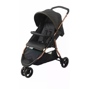 Imagem de Carrinho de Bebê Dobrável 3 Rodas Preto/Cobre - Congratulations Store
