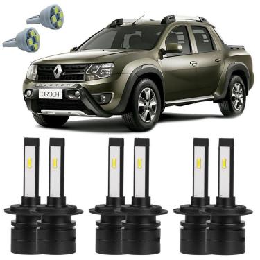 Imagem de Lâmpadas Ultra Led Alto Baixo Milha Duster Oroch + Pingo T10 - Autovex