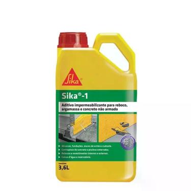 Imagem de Sika 1 - Aditivo Impermeabilizante P/ Rebocos Argamassas e Concretos n