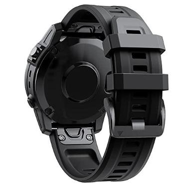 Imagem de DFAMIN 26 22mm Quickfit Pulseiras de Relógio Para Garmin Fenix 7X 6X 5X Plus 3 3HR Pulseiras de Silicone Fenix 6 7 5 935 Pulseira de Relógio Inteligente (Cor: B, Tamanho: Para Descent Mk2i Mk1)