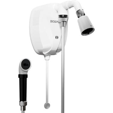 Imagem de Ducha Elétrica Chuveiro Kdt Eco Plus Chuveirinho Mangueira 7500w 220v Super Jato Branco
